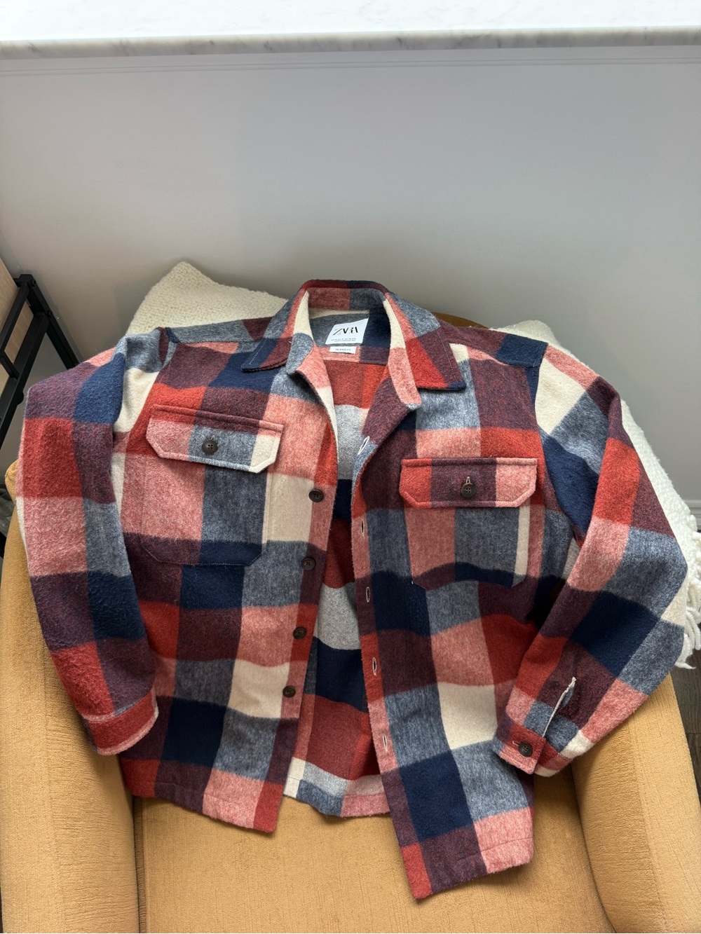 Zara Men’s Plaid Shacket